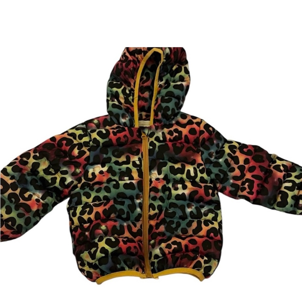 SHEIN Multicolor Leopard Print Kids Raincoat